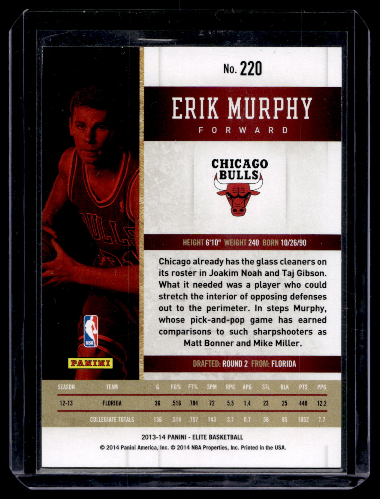 2013-14 Panini Elite - Erik Murphy  #220 /999 RC