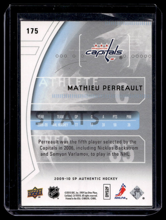 2009-10 Upper Deck SP Authentic - Future Watch - Mathieu Perreault #175 /999 RC