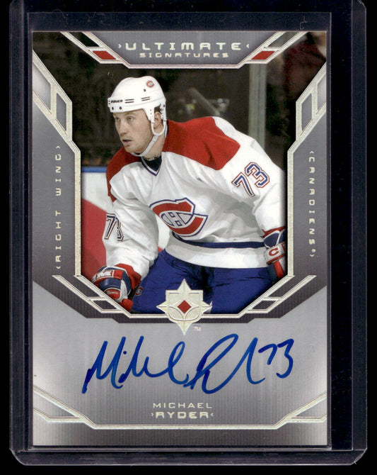 2004-05 Ultimate Collection - Ultimate Signatures - Michael Ryder #US-MR