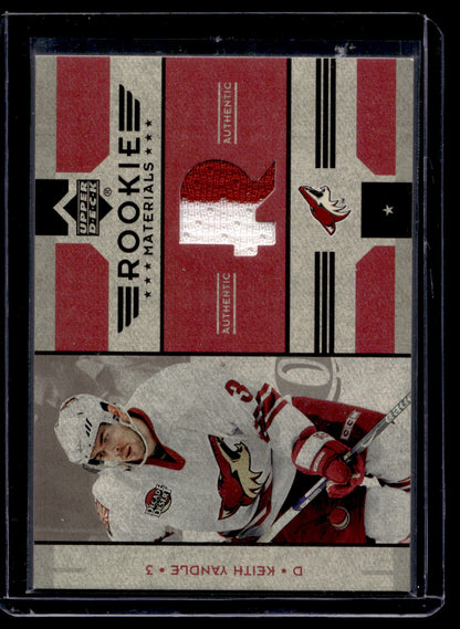 2006-07 Upper Deck - Rookie Materials - Keith Yandle #RM-KY RY