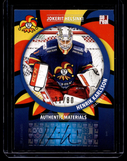 2015-16 Sereal Jokerit Autograph - Henrik Karlsson #JOK-AUT-006 /80