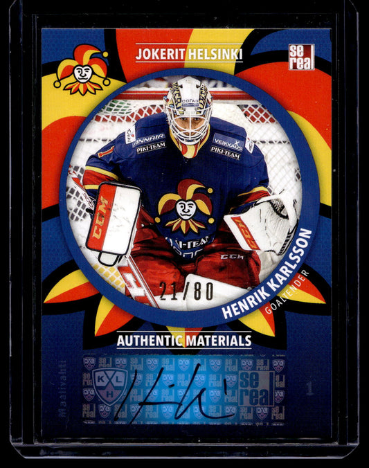 2015-16 Cereal Jokerit Autograph - Henrik Karlsson #JOK-AUT-006 /80