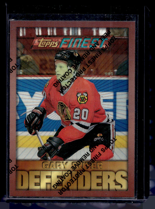 1995-96 Topps Finest - Refractor - Gary Suter #126