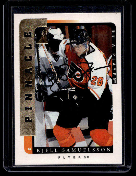1996-97 Pinnacle Be A Player - Autographs - Kjell Samuelsson #189
