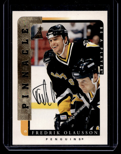 1996-97 Pinnacle Be A Player - Autographs - Fredrik Olausson #134