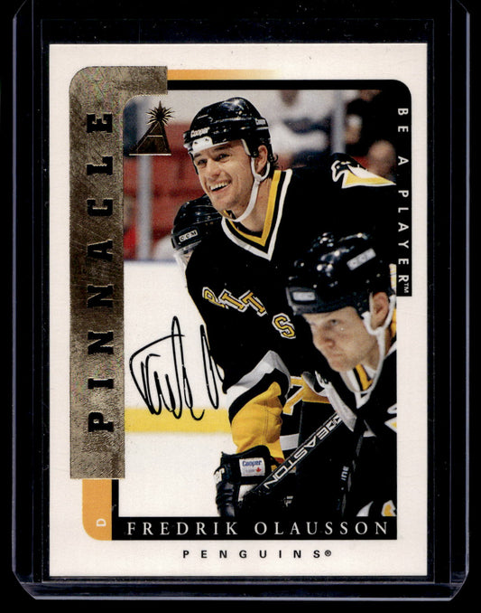 1996-97 Pinnacle Be A Player - Autographs - Fredrik Olausson #134