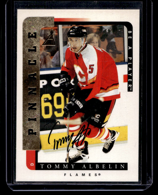 1996-97 Pinnacle Be A Player - Autographs - Tommy Albelin #161