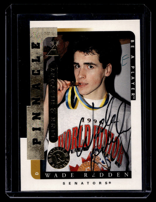 1996-97 Pinnacle Be A Player - Link 2 History - Autographs - Wade Redden #LTH-9A