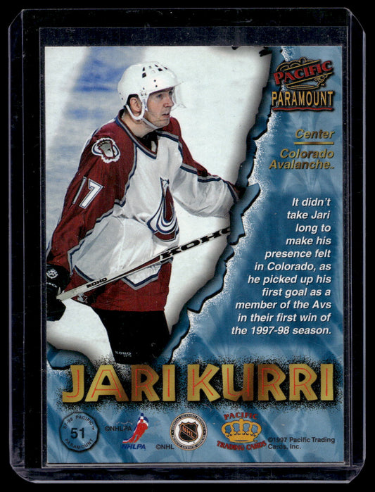 1997-98 Pacific Paramount - Ice Blue - Jari Kurri #51