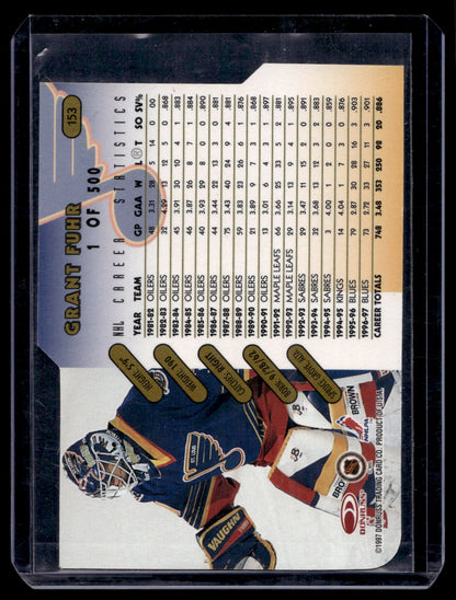 1997-98 Donruss - Gold Die-Cut Press Proof - Grant Fuhr #153 /500