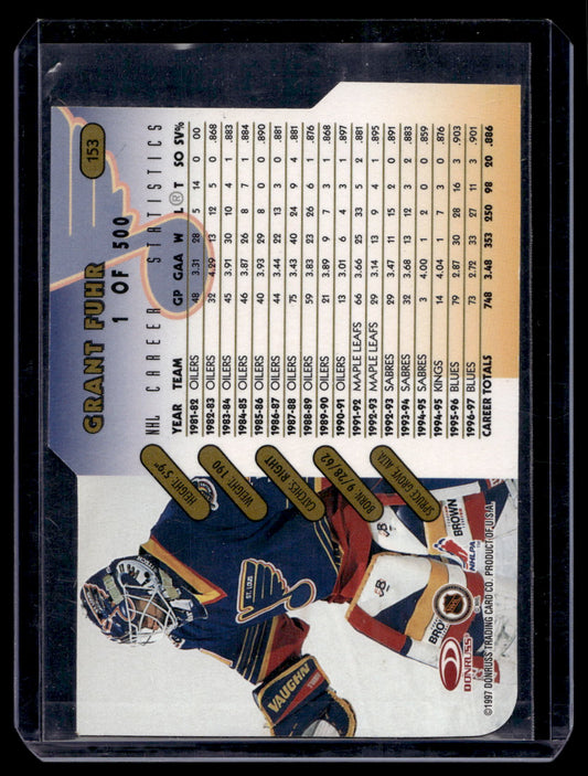 1997-98 Donruss - Gold Die-Cut Press Proof - Grant Fuhr #153 /500