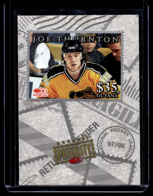 1997-98 Donruss Priority - Stamps - Silver - Joe Thornton
