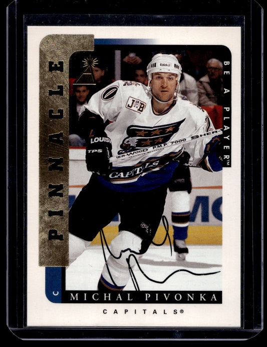 1996-97 Pinnacle Be A Player - Autographs - Michal Pivonka #13