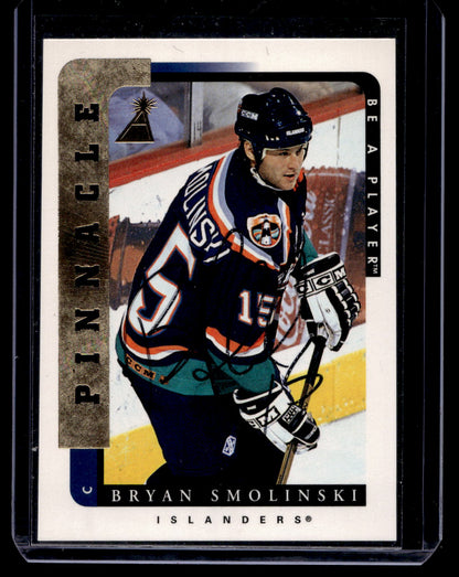 1996-97 Pinnacle Be A Player - Autographs - Bryan Smolinski #132