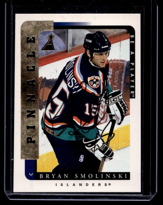 1996-97 Pinnacle Be A Player - Autographs - Bryan Smolinski #132