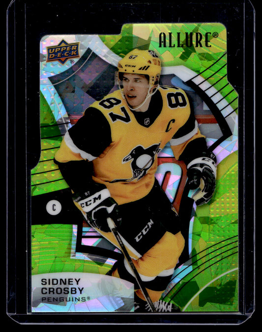 2021-22 Upper Deck Allure - Green Rainbow Die-Cut - Sidney Crosby #4 /99