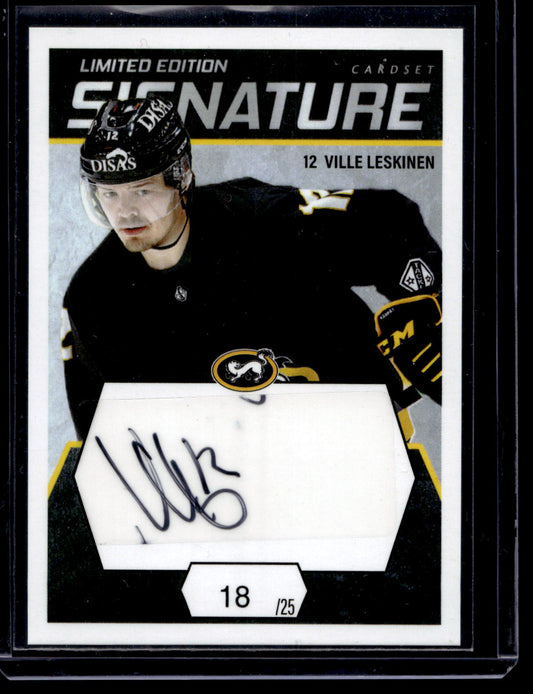 2021-22 Cardset Signature Limited Edition - Ville Leskinen /25