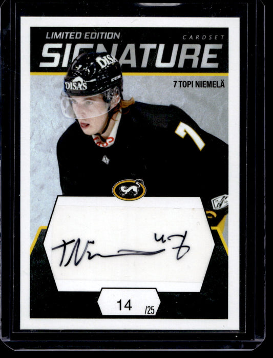 2021-22 Cardset Signature Limited Edition - Topi Niemelä /25