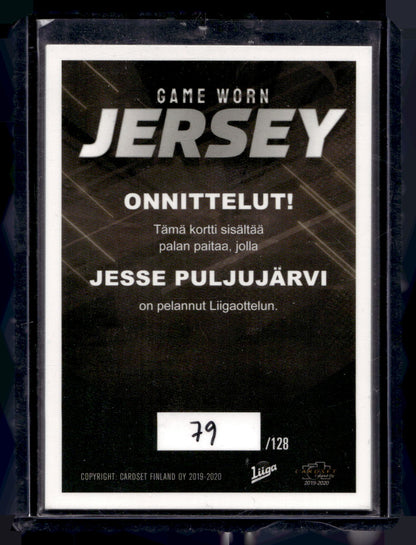 2019-20 Cardset - Game Worn Jersey - Jesse Puljujarvi /128