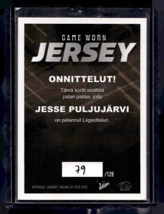 2019-20 Cardset - Game Worn Jersey - Jesse Puljujarvi /128