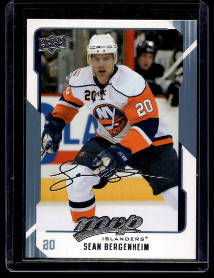 2008-09 Upper Deck MVP - Sean Bergenheim #187