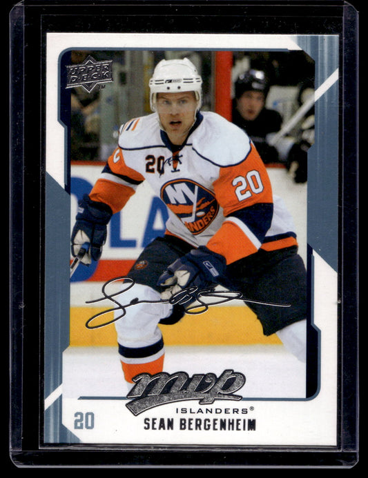 2008-09 Upper Deck MVP - Sean Bergenheim #187