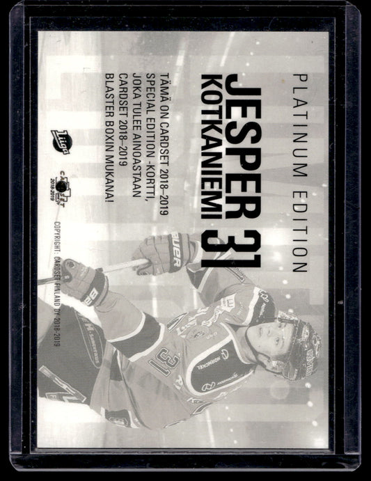 2018-19 Cardset - Limited Edition 2018 Series 1 - Jesperi Kotkaniemi
