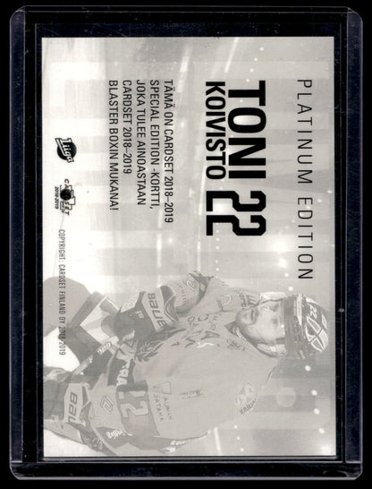 2018-19 Cardset - Limited Edition 2018 Series 1 - Toni Koivisto