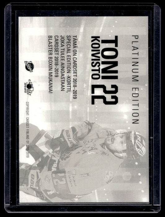 2018-19 Cardset - Limited Edition 2018 Series 1 - Toni Koivisto