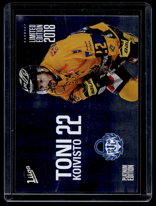 2018-19 Cardset - Limited Edition 2018 Series 1 - Toni Koivisto