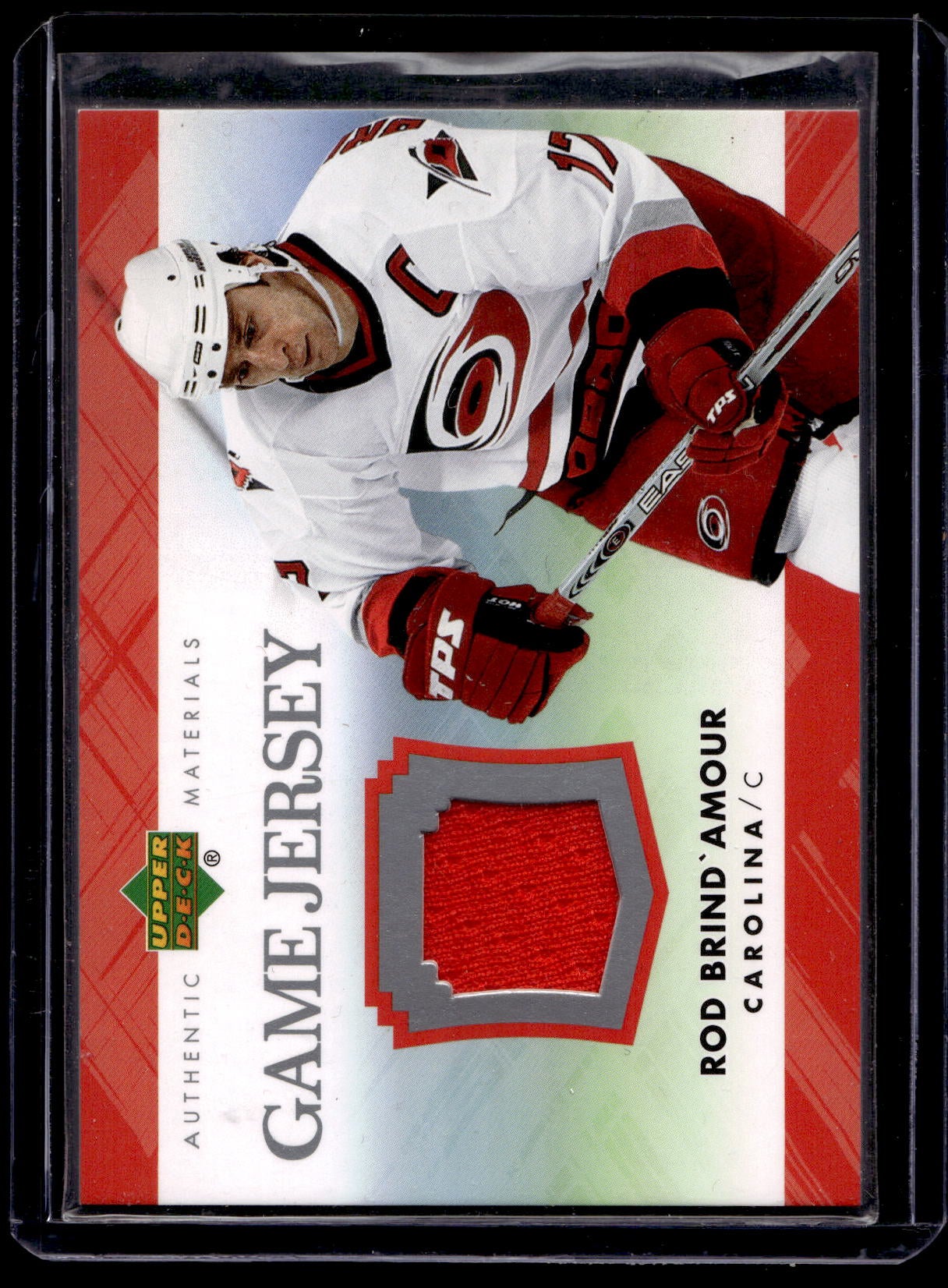 2007-08 Upper Deck - Game Jersey Series 1 - Rod Brind'Amour #J-RB
