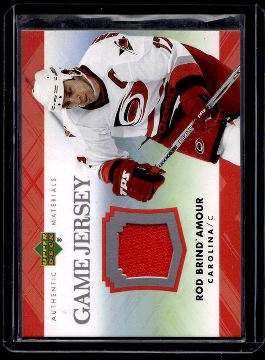 2007-08 Upper Deck - Game Jersey Series 1 - Rod Brind'Amour #J-RB