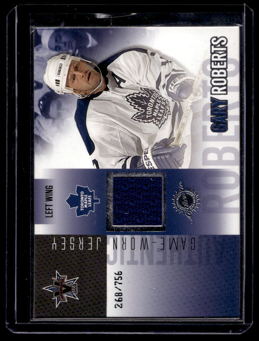 2002-03 Pacific Vanguard - Game-Worn Jerseys - Gary Roberts #44 /756