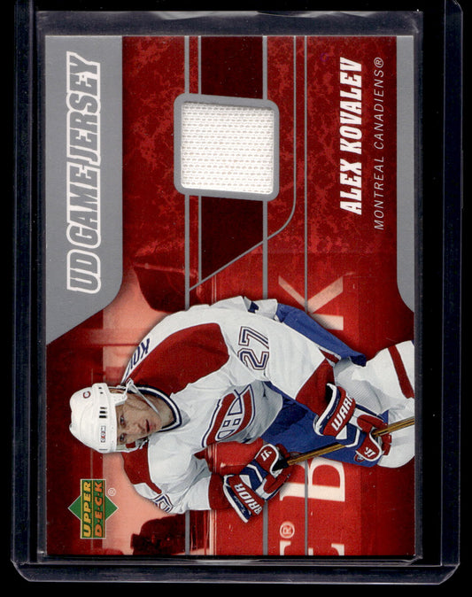 2006-07 Upper Deck - UD Game Jersey - Alex Kovalev #J-AK