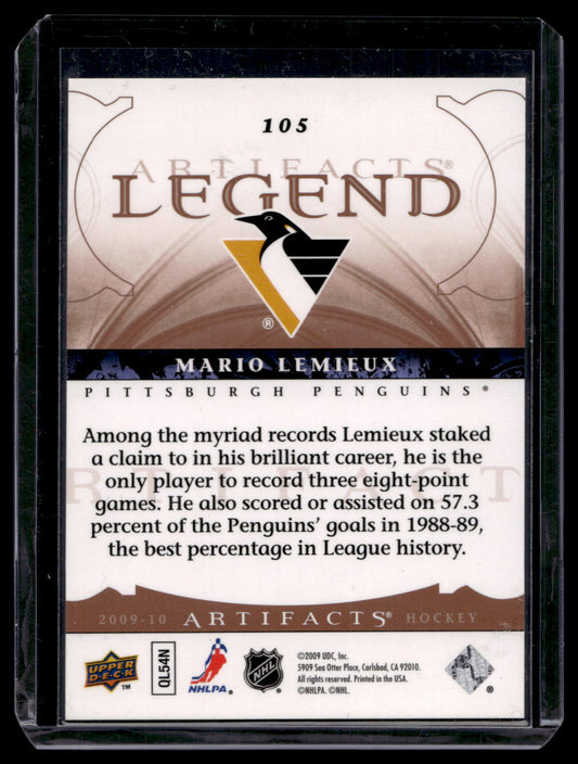 2009-10 Upper Deck Artifacts - Legend - Mario Lemieux #105 /999
