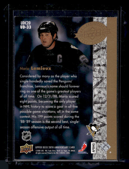 2008 Upper Deck 20th Anniversary - Mario Lemieux #UD-33