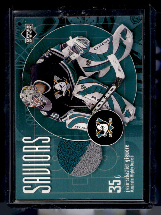 2002-03 Upper Deck - Saviors - Jean-Sebastien Giguere #SV-JG