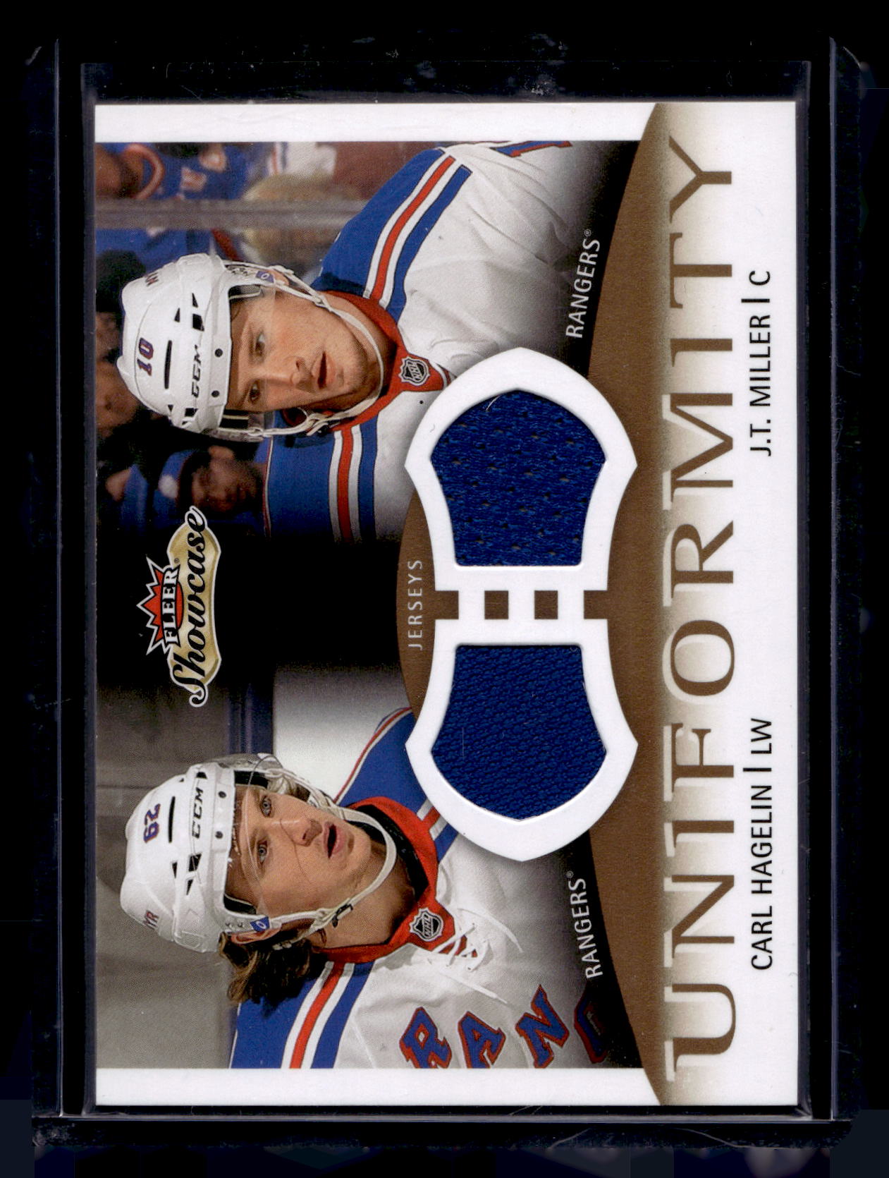 2013-14 Fleer Showcase - Uniformity - Carl Hagelin / J.T. Miller #U-HM RY