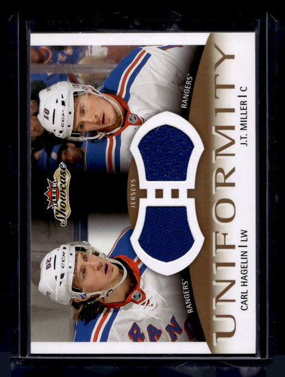 2013-14 Fleer Showcase - Uniformity - Carl Hagelin / J.T. Miller #U-HM RY