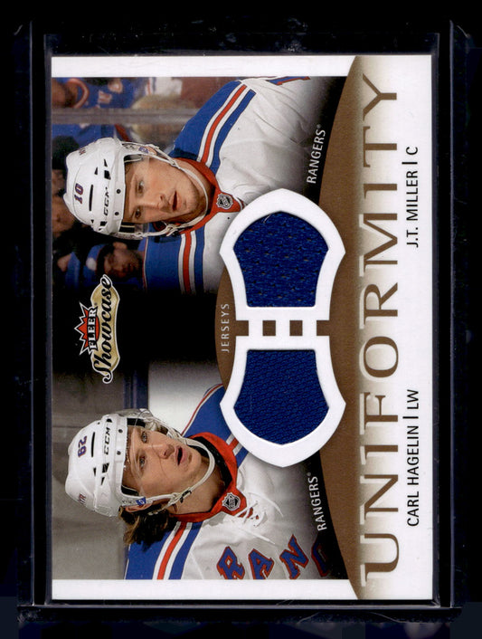 2013-14 Fleer Showcase - Uniformity - Carl Hagelin / J.T. Miller #U-HM RY