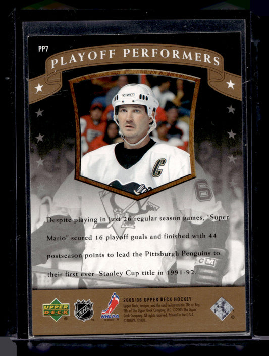 2005-06 Upper Deck - Playoff Performers - Mario Lemieux #PP7