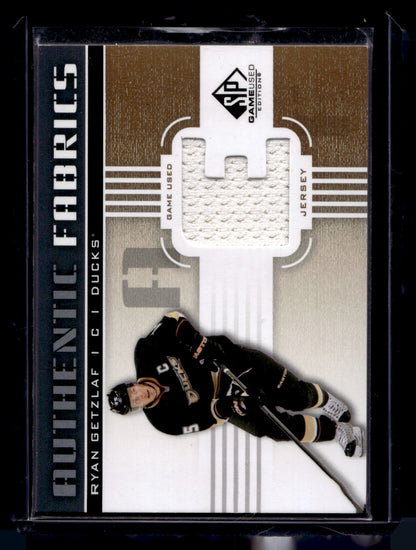 2011-12 Upper Deck SP Game Used Edition - Authentic Fabrics - Gold - Ryan Getzlaf #AF-RG (E)