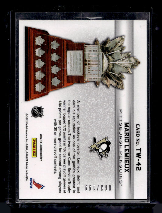 2012-13 Panini Limited - Trophy Winners - Mario Lemieux #TW-42 /199