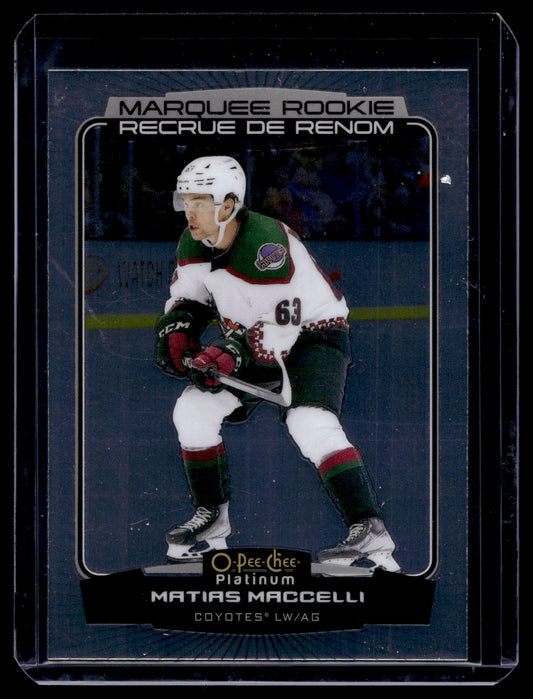 2022-23 Upper Deck OPC Platinum - Marquee Rookies - Matias Maccelli #233 RC