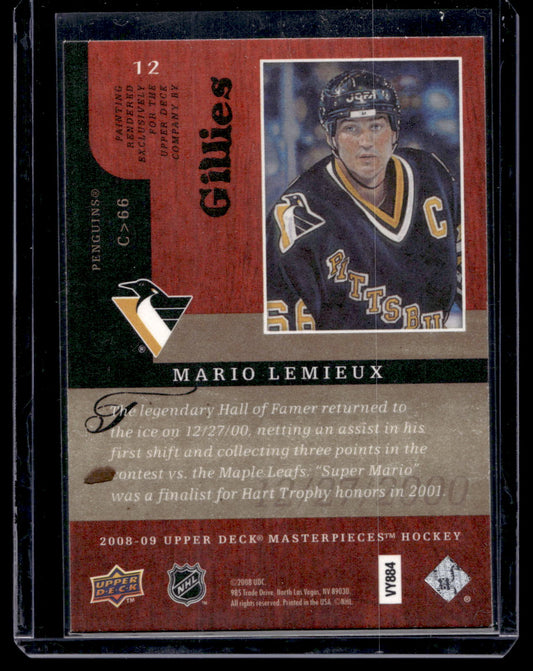 2008-09 Upper Deck Masterpieces - Mario Lemieux #12