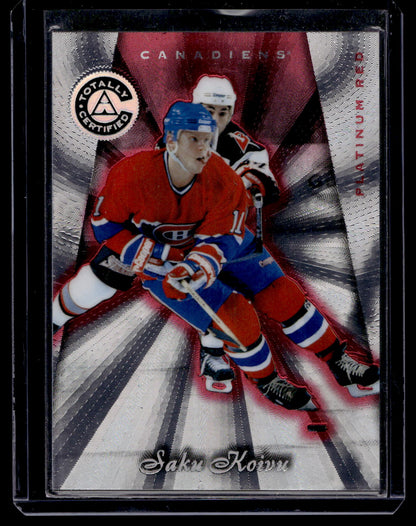 1997-98 Pinnacle Totally Certified - Platinum Red - Saku Koivu #44 /6199