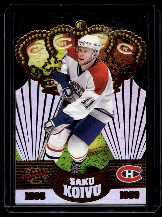 1998-99 Pacific - Gold Crown Die-Cuts - Saku Koivu #17