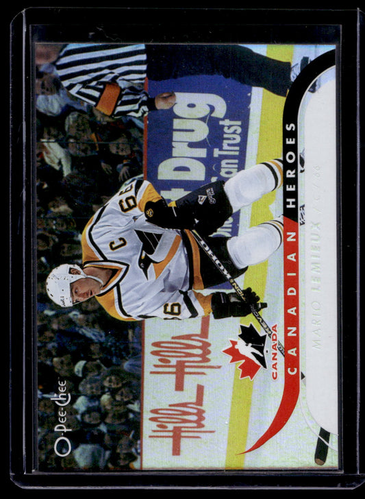 2009-10 O-Pee-Chee - Canadian Heroes - Rainbow - Mario Lemieux #CBH18