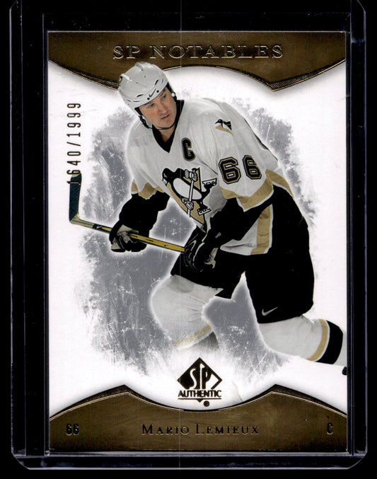 2007-08 Upper Deck SP Authentic - SP Notables - Mario Lemieux #114 /1999