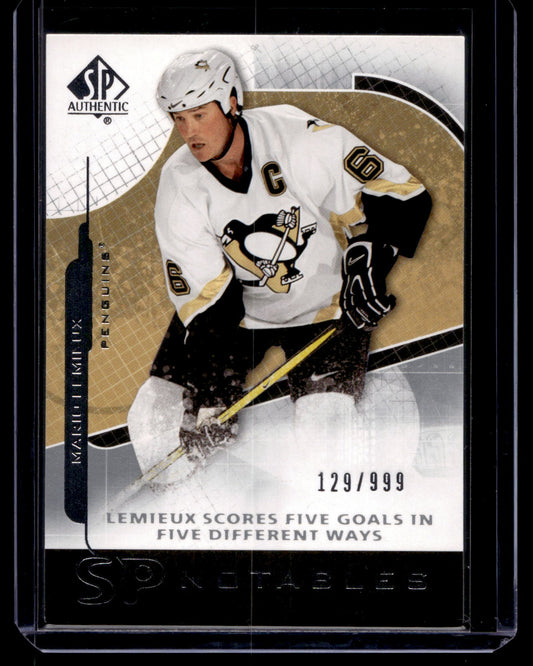 2008-09 Upper Deck SP Authentic - SP Notables - Mario Lemieux #128 /999